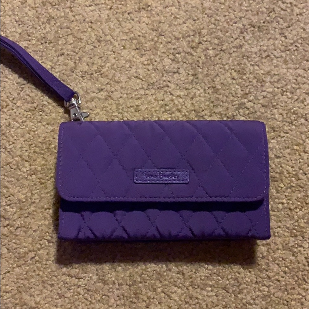 Vera Bradley Purple Quilted Wristlet